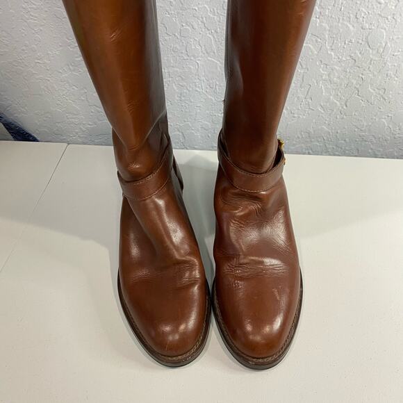 Nine West Leather Boots Size 7 - Picture 4 of 7